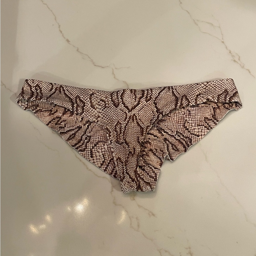 Boys + Arrows Kiki Snakeskin Bottoms